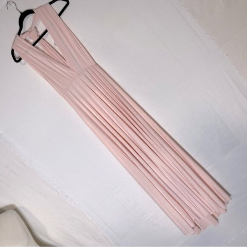 Light Pink Convertible Maxi Midi Dress M Featival Coquette Coastal Whimsigoth
